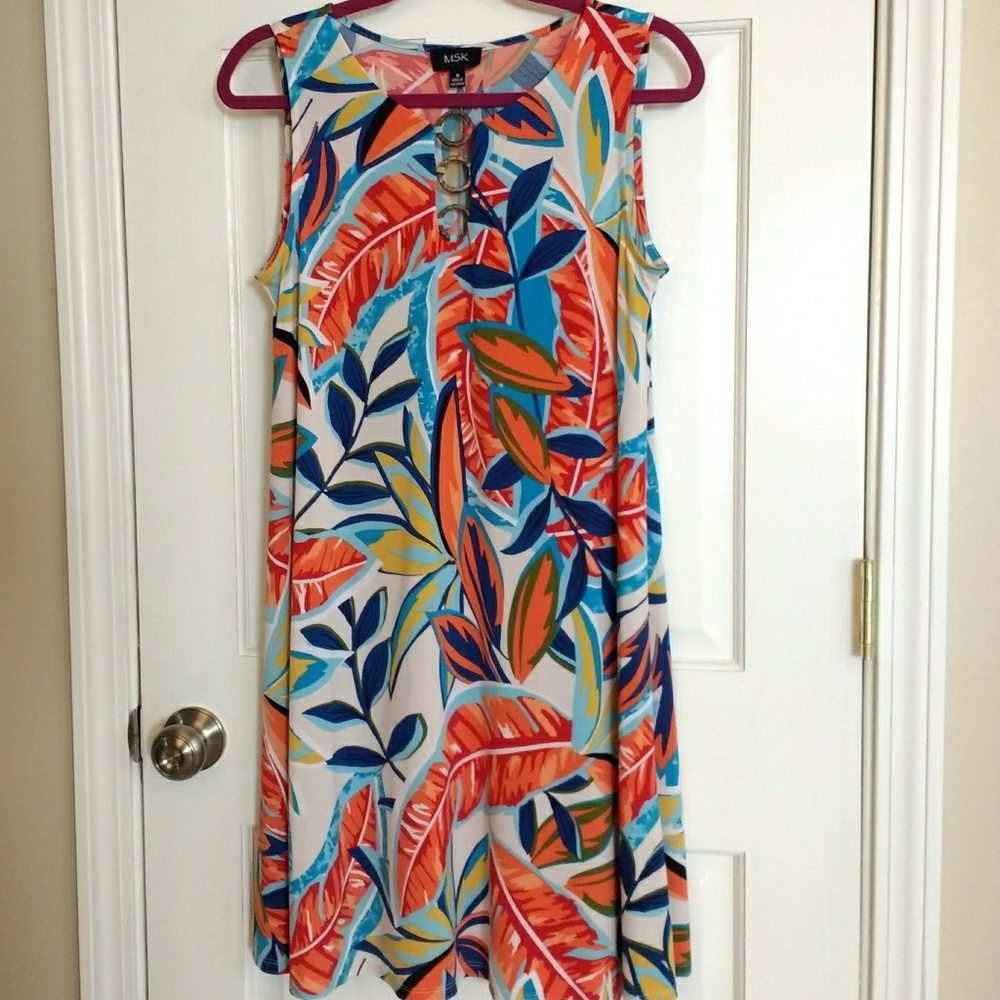 Summer Multicolored Dress, Size M
